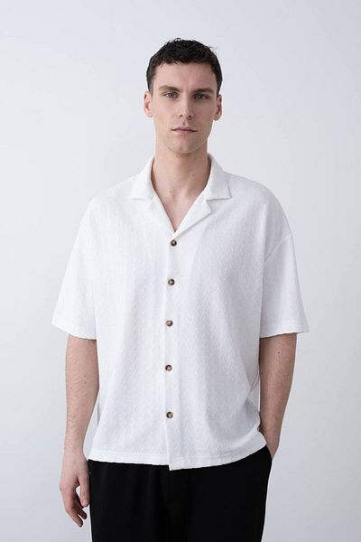 MARRAKECH Men's Jacquard Short Sleeve Shirt