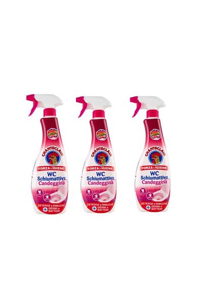 chante clair Pachet 3X Spuma Activa cu Clor Pentru WC Chanteclair, 625 ml