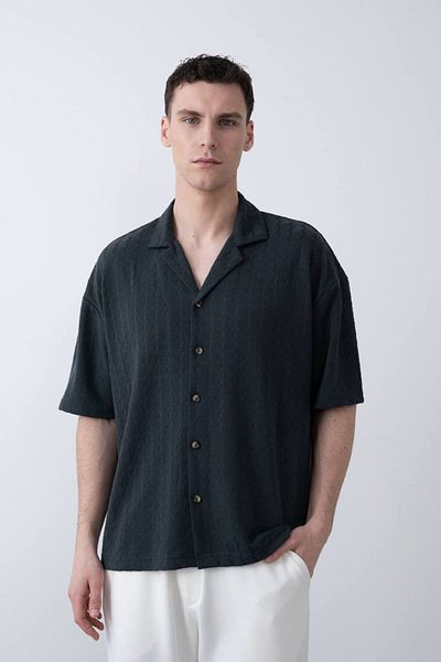 MARRAKECH Men's Jacquard Short Sleeve Shirt