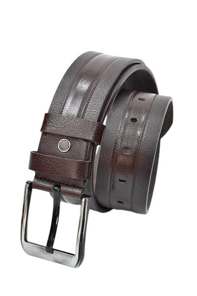 DYNAMO Curea neagră din piele naturală pentru bărbați pentru blugi DYN12527-1