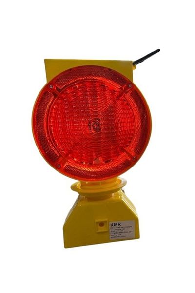 Generic Solar Powered Warning Light ((Mix Light)) RED