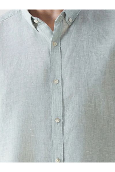 LC Waikiki Ανδρικό πουκάμισο με μακρυμάνικο λινό Slim Fit