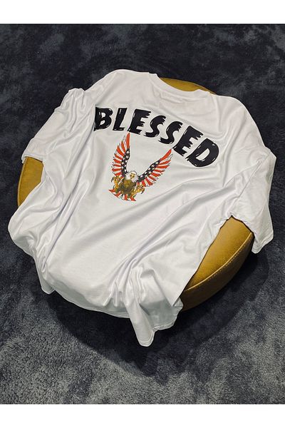 Spark Collection Λευκό μπλουζάκι UFC Max Holloway Blessed 100% βαμβακερό Relax Crew Neck