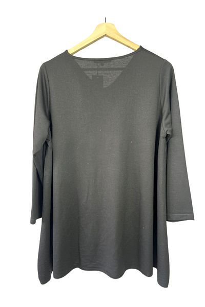 Damla Large Size Long Sleeve V-Neck Blouse