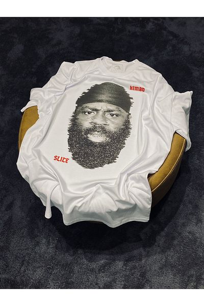 Spark Collection Λευκό μπλουζάκι UFC Kimbo Slice 100% βαμβακερό Relax Mold Crew Neck