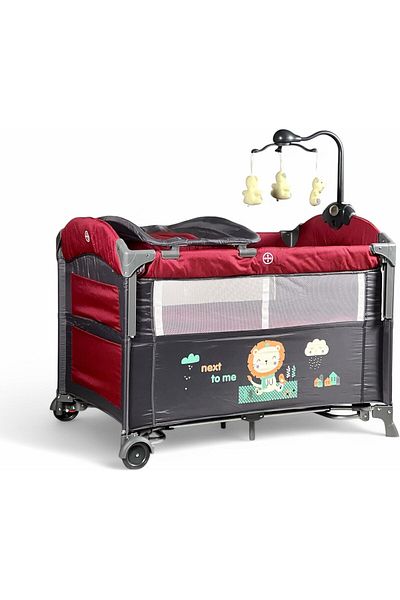 ALBADER Baby Bedside Adjustable, Baby Bed Portable Crib with Diaper Changing Table, Baby Crib