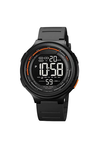 AZ PRODUCTS Ceas Digital pentru Copii 9+, Rezistent la Apa, Cronometru, Alarma, Calendar si Display LED, Negru
