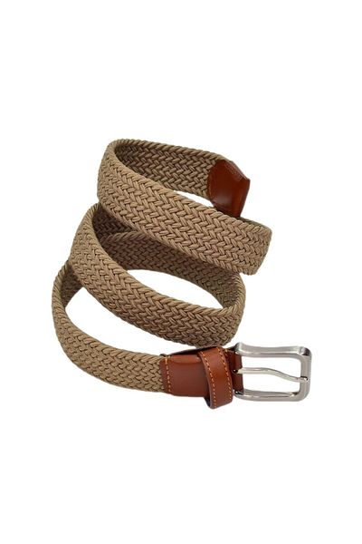 KAMER Men's Woven Braided Belt Elastic, Stretch Feature Bgl-St04588