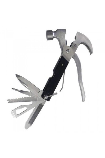 dalimag Ciocan Multifunctional, 18 in 1 Pentru Camping, Auto, Drumetii sau Uz...