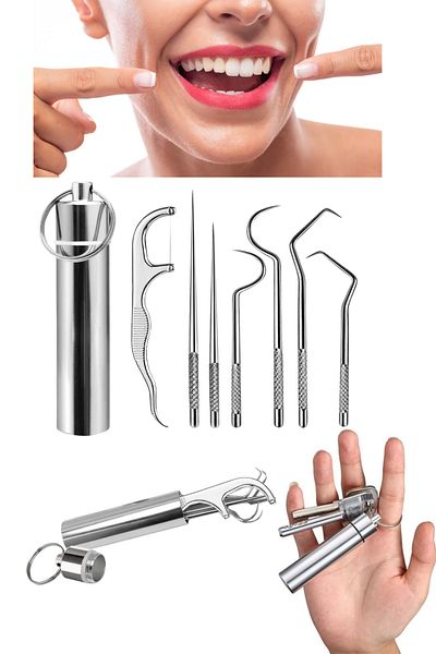 Shopura Stainless Steel Teeth Cleaning Set |   Oral & Dental Tartar Remover Care Set
