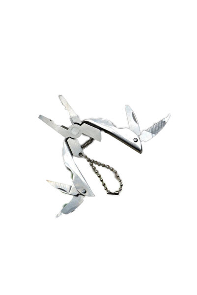 dalimag Cleste de Buzunar, Pliabil, Multifunctional, Otel Inoxiabil, Tip Breloc, 5x3.3x1.3cm