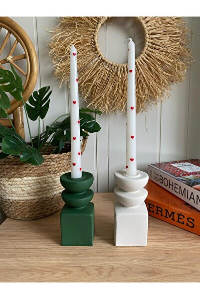 Porselian Dekoratif İkili Șamdanlık, Dekoratif 3 kat Mumluk Șamdanlık