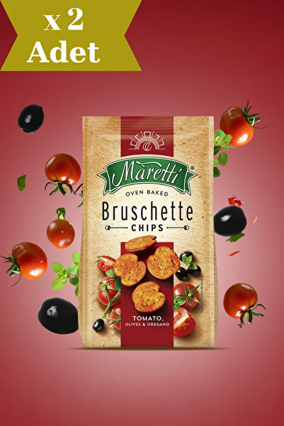 Maretti Bruschette Domates Kekik Zeytinli Kızartılmış Ekmek Atıştırmalık 70 G...