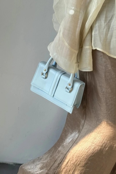 LEONAS Geantă de mână și de umăr elegantă pentru femei cu mai multe compartimente Tarnel Blue