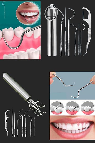 Shopura Stainless Steel Teeth Cleaning Set |   Oral & Dental Tartar Remover Care Set