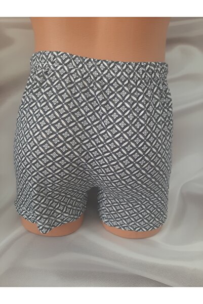 Butik Navy Blue Patterned 100% Cotton Cotton Men's Comfortable Boxer