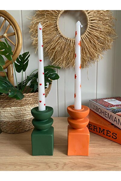 Porselian Dekoratif İkili Șamdanlık, Dekoratif 3 kat Mumluk Șamdanlık