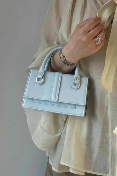 LEONAS Multi-Eye Stylish Women's Hand and Shoulder Bag Tarnel Blue