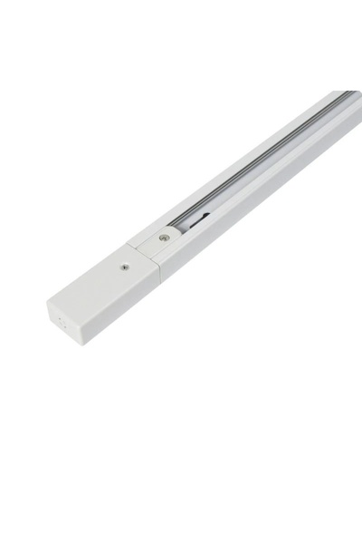 TECHSTAR Șină ® RailRacks pentru spoturi, monofazată tip L, corp din aluminiu, 50 cm, albă