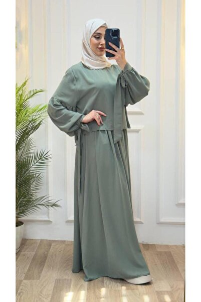 Tebrikler tekstil γυναικείο μαντίλι δύο τεμαχίων μοντέλο ferace G3072