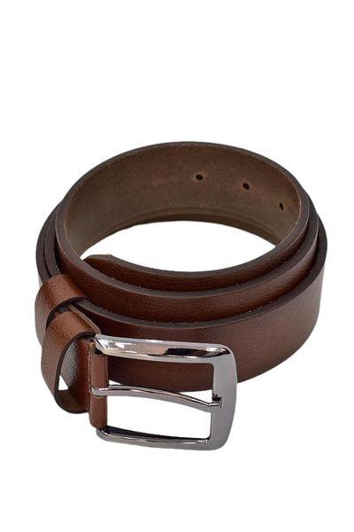 DYNAMO Men's Brown Genuine Leather Belt for Jeans Dyn12530-2