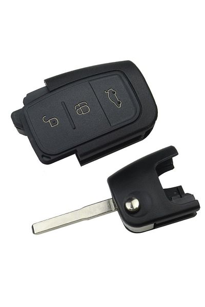 TECHSTAR Carcasă cheie auto Ford Focus, Fiesta, Mondeo, Galaxy, Kuga, C-max, 3 butoane
