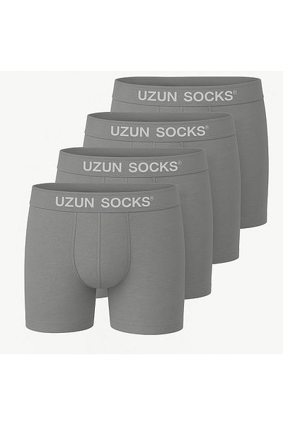 UZN SOCKS Long Socks Men's Boxers - 100% Cotton, Breathable Comfortable Underwear
