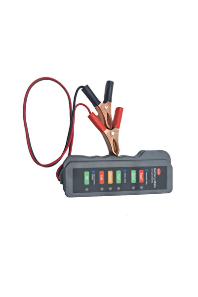 dalimag Tester Pentru Baterie Auto, 12 volt, Lungime Cablu 35 cm, Negru, 13 cm