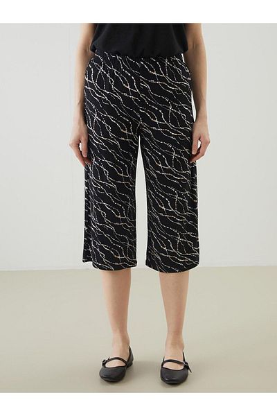 LC Waikiki Grace Mixed Floral Women's Capri with Elastic Waist