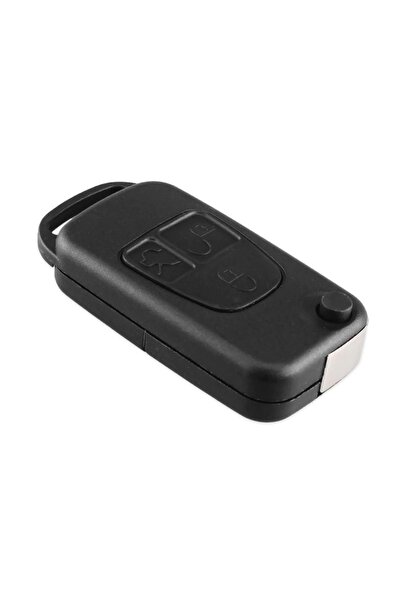 TECHSTAR Carcasă cheie auto Mercedes A, C, E, CLK, ML, SLK, CL, SL, AMG, Clasa S, 3 butoane, HU64