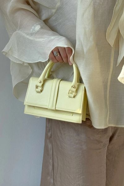 LEONAS Multi-Eye Stylish Women's Hand and Shoulder Bag Tarnel Yellow