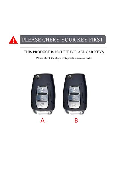 emii auto spare parts Ssangyong Kyron 2 Sanka Actyon Korando Tivoli Torres Key Case Cover Black/Gray