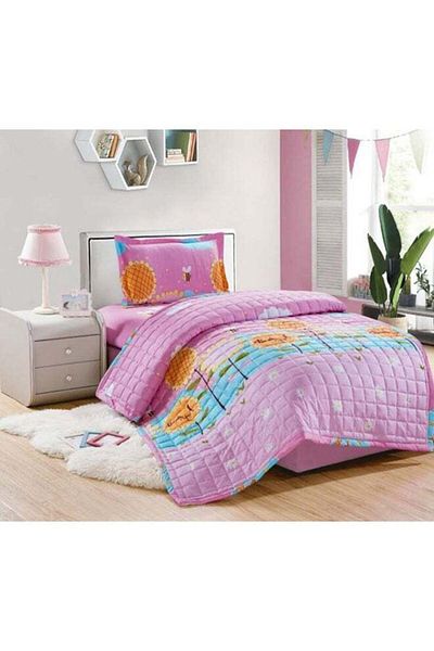 Mon Compressed Comforter Set - 3 Pieces Microfiber Pink