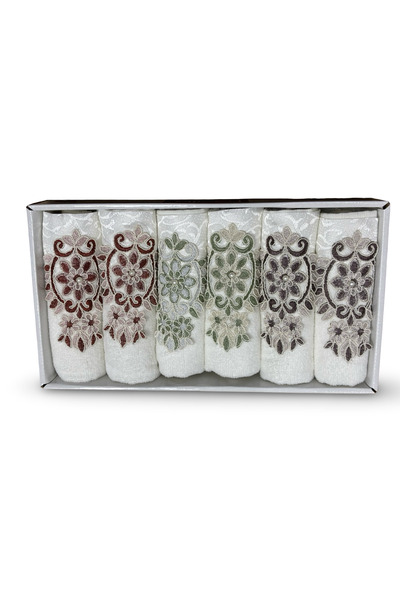 Muensu مجموعة من 6 مناشف مطبخ للزفاف، منشفة مطبخ معلبة، مجموعة فاخرة من 6 منا...