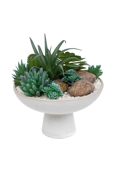 Atmosphera Soleya Plant Arrangement with Ceramic Pot (H. 20 cm)