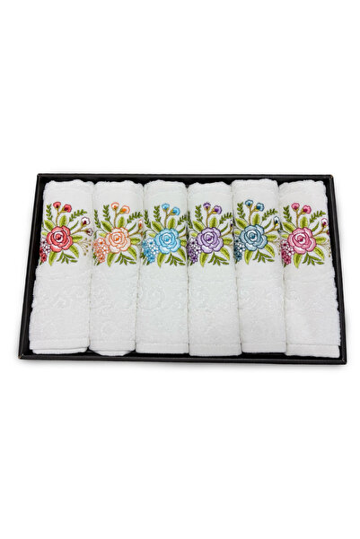 Muensu 6 Πετσέτες Χεριού και Προσώπου Προίκαλος, 50*90 Πετσέτες σε κουτί 6 τε...