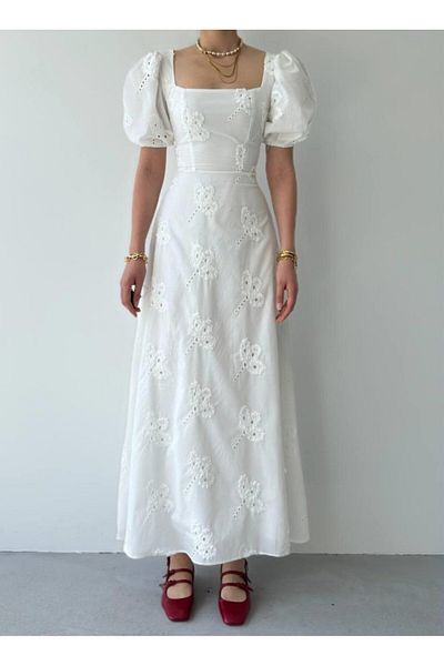COTTONLAB Rochie cu mânecă cu balon Graf