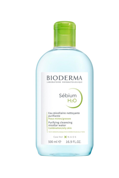 Bioderma محلول التنظيف سيبيوم H2O، 500 مل