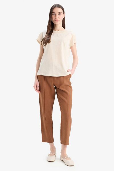 DeFacto Jogger Fit Stretchy Waist Straight Leg Pants D2573Ax25Sp