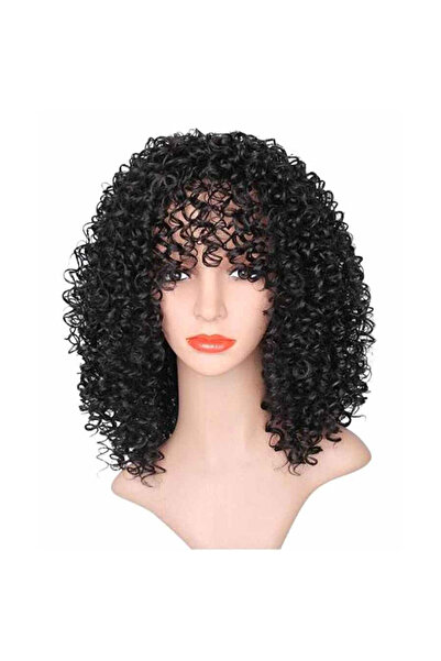 ENAR باروكة شعر مجعدة باللون الأسود
