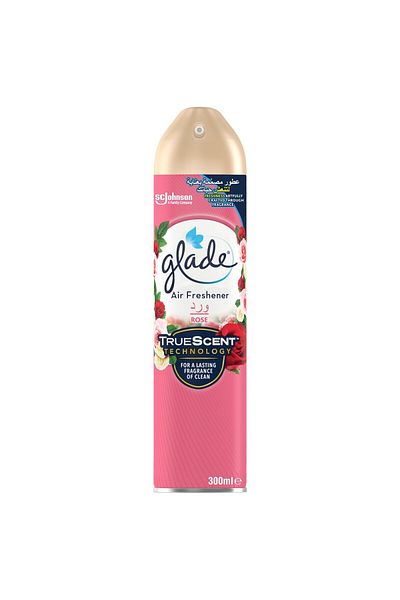 Glade Air Freshener Rose 300 ml Long-Lasting Floral Fragrance for a Fresh & Inviting Atmosphere