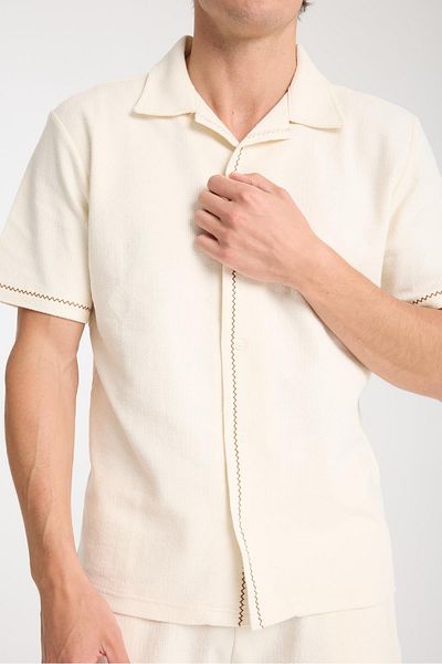 Store Men's Cotton Shorts and Shirt Set - Comfortable and Soft 100% Cotton Fabric, Summer and Daily Use Set
