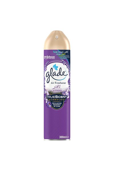 Glade Air Freshener Lavender 300 ml Soothing Lavender Scent for Instant Air Refreshment