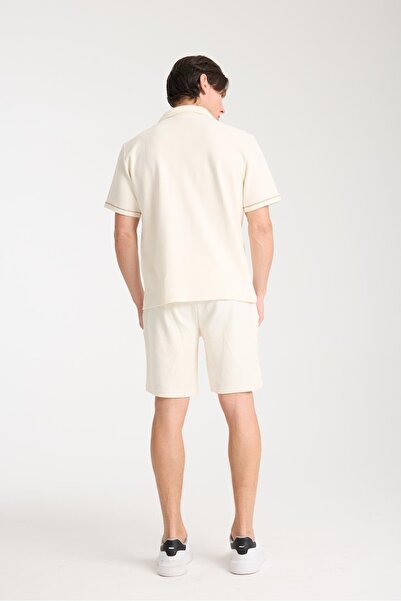 Store Men's Cotton Shorts and Shirt Set - Comfortable and Soft 100% Cotton Fabric, Summer and Daily Use Set