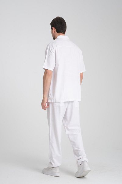 Store Men's linen shirt - comfortable and stylish summer button-up classic shirt