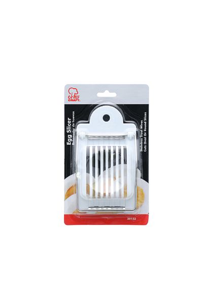 Chef Craft 2-Way High Quality Manual Press Down Egg Slicer White