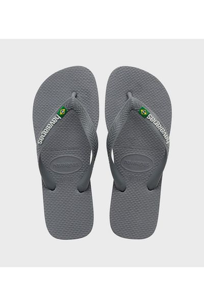 Havaianas Grey HAV. BRASIL LOGO Unisex Sandal