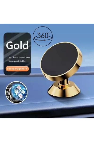Choice Gold-Rotate Magnetic Car Phone Holder Universal Car Phone Stand for iP...