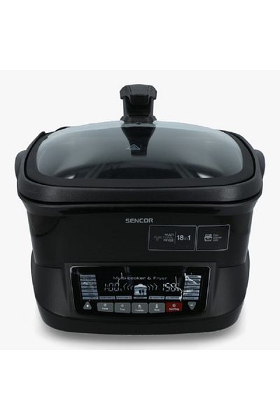 Sencor Plastic Multifunctional Fryer with Removable Lid Black