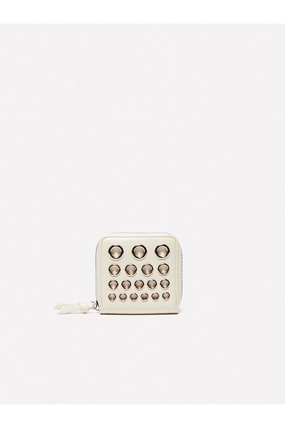 Sisley Women's Off-White Eyelet Detailed Wallet